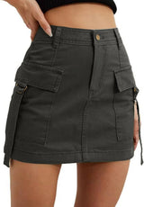 High Waist Denim Skirt