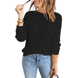 Women’s Crew Neck Long-Sleeve Pullover Sweater