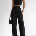 Women’s Canvas Sleeveless Vest Set