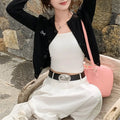Women’s Open Front Embroidered Knitted Cardigan