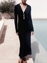 Women’s Long-Sleeve Knit Bodycon Dress