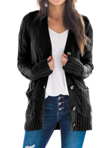 Women’s Oversized White Knitted Plus Size Cardigan