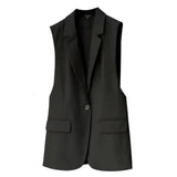 Loose-Fitting Sleeveless Vest