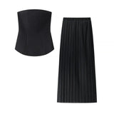 Women’s Strapless Maxi Skirt Set