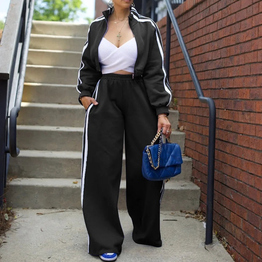 Women’s Long-Sleeve Zipper Tracksuit