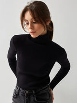 Basic Turtleneck Knitted Sweater