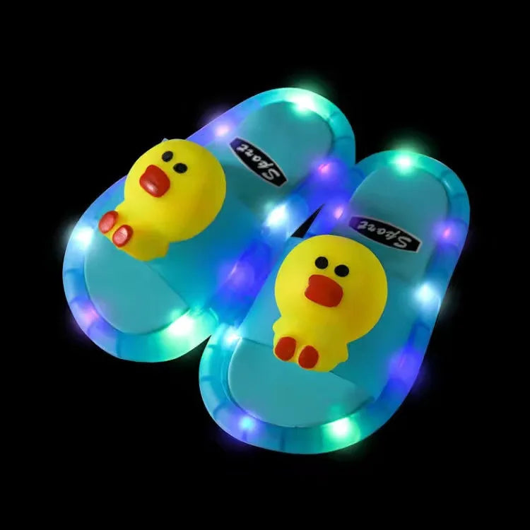 Luminous Unicorn LED Light-Up Slippers