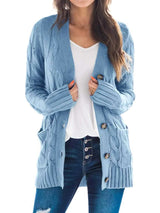 Women’s Oversized White Knitted Plus Size Cardigan