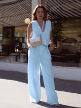 Women’s Cotton Linen Two-Piece Set