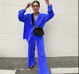 Women’s Corduroy Wrinkled 2-Piece Set
