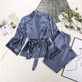 Women’s 100% Silk V-Neck Satin Sleepwear