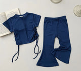 Kids Round Neck Two-Piece Set