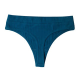 Mid-Rise Plus Size Seamless Cotton Thong