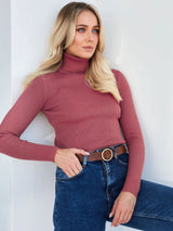 Basic Turtleneck Knitted Sweater