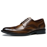 Genuine Leather Oxford Shoes with Anti-Slip Comfort