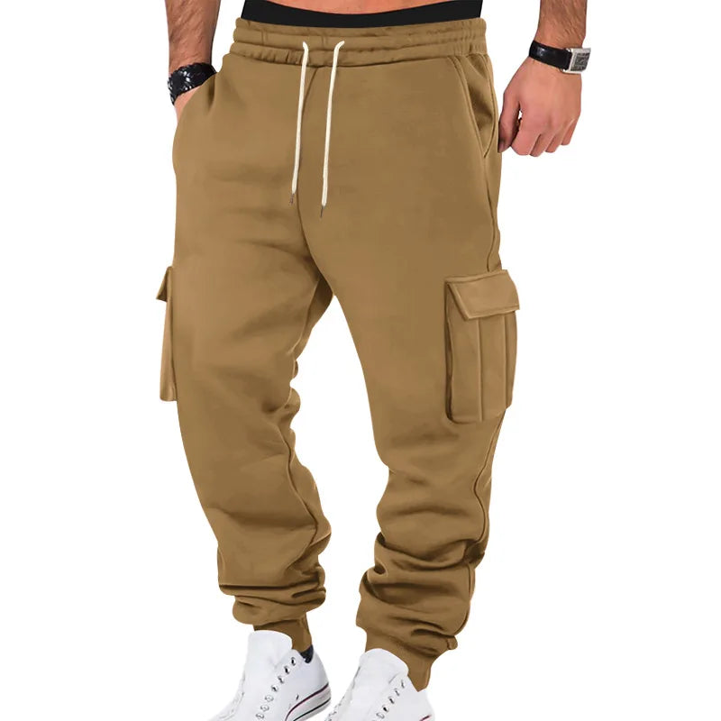 Men's Casual Work Pants with Multiple Pockets for winter season