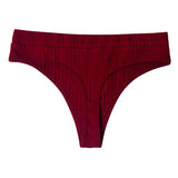 Mid-Rise Plus Size Seamless Cotton Thong