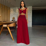 Women's Wide-Leg Trouser Suit