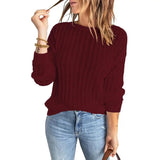 Women’s Crew Neck Long-Sleeve Pullover Sweater