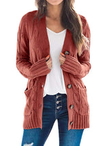 Women’s Oversized White Knitted Plus Size Cardigan