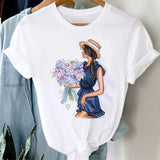 Women's Vintage O-Neck Cotton T-Shirts