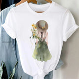 Women's Vintage O-Neck Cotton T-Shirts