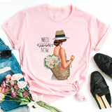 Women's Vintage O-Neck Cotton T-Shirts