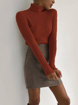 Basic Turtleneck Knitted Sweater
