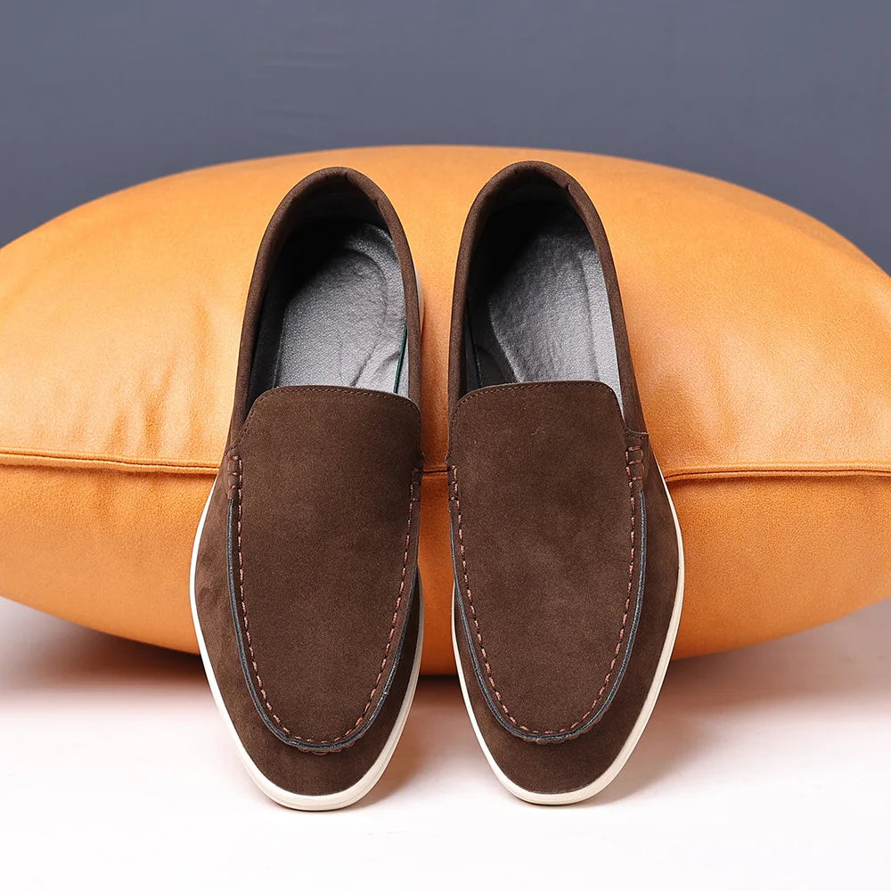 Men's Business Casual Shoes with Cushioned Comfort