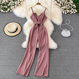 Casual High-Waist Jumpsuit