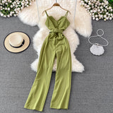 Casual High-Waist Jumpsuit