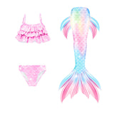 Girls’ Mermaid Tail 3-Piece Swimsuit Set