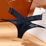 Low-Waisted Ice Silk Seamless Thong