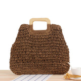 Women’s Handwoven Straw Casual Tote Bag
