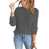 Women’s Crew Neck Long-Sleeve Pullover Sweater