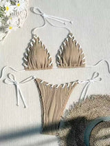 Sexy Solid Color Bikini