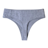 Mid-Rise Plus Size Seamless Cotton Thong