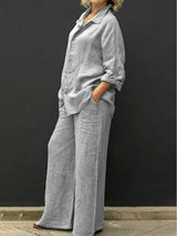 Casual Urban Plus Size Two-Piece Set