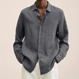 Men’s Long Sleeve Linen Shirt