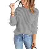 Women’s Crew Neck Long-Sleeve Pullover Sweater