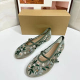Women’s Mesh Mixed Color Slip-On Flats