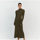 Women’s Slim-Fit Knitted Maxi Dress