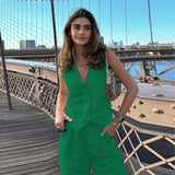 Women’s Cotton Linen Two-Piece Set