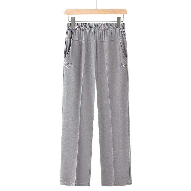 Women’s Embroidered Straight-Leg Pants