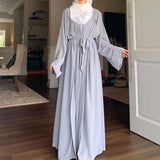 3-Piece Chiffon Abaya Set