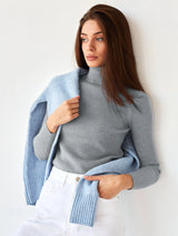 Basic Turtleneck Knitted Sweater