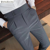 Men’s High Waist Slim Fit Trousers