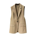 Loose-Fitting Sleeveless Vest