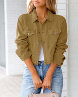 Women Long Sleeved Casual Denim Jacket for autumn season