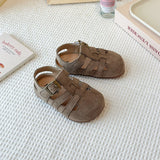 Kids’ Suede Slip-On Summer Sandals
